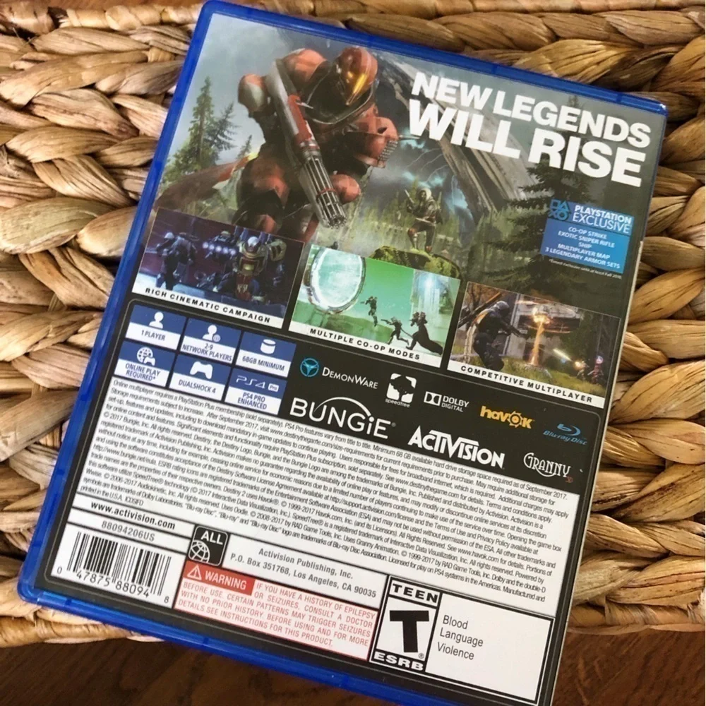 PS4 Destiny 2 video game